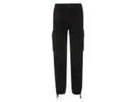 Spodnie męskie - LIVERGY® Spodnie cargo męskie z bawełny (Czarny, XL (56/58)) - miniaturka - grafika 1