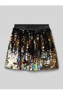 Spódnice - Spódnica mini z cekinowym obszyciem model SEQUINS - Guess - miniaturka - grafika 1