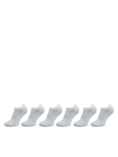 Under Armour Zestaw 6 par stopek unisex Ua Essential No Show 6Pk 1382611-100 Biały - Skarpetki męskie - miniaturka - grafika 1