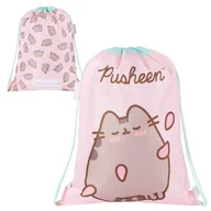 Worki na buty - St. Majewski Worek Szkolny Sportowy Gimnastyczny Na Buty Obuwie Do Szkoły Na Basen Trening Pusheen Pink - miniaturka - grafika 1