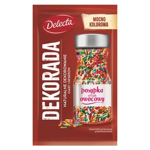 Delecta Posypka smak owocowy 30 g - Ciasta i półprodukty do ciast - miniaturka - grafika 1