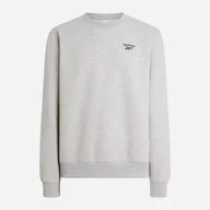 Bluzy męskie - Bluza bez kaptura męska Reebok Kai Small Logo Crewneck Swe 100240742 M Jasnoszara (1200175387077). Bluzy bez kaptura męskie - miniaturka - grafika 1