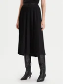 Spódnice - Calvin Klein Spódnica plisowana LV044D632G Czarny Regular Fit - miniaturka - grafika 1