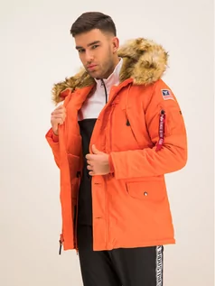 Kurtki męskie - Alpha Industries Kurtka zimowa Polar 123144 Pomarańczowy Regular Fit - grafika 1