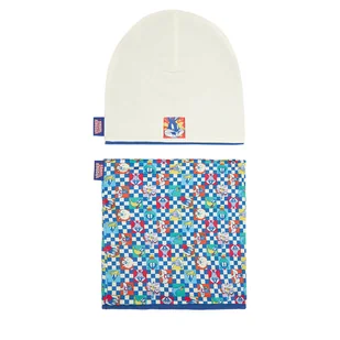 Komplet czapka i komin Looney Tunes CEO-ACCCS-AW25-203WBLT Écru - Czapki dla dzieci - miniaturka - grafika 1