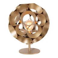 Lampy stojące - Stołowa Lampka Metalowa Hannelore 10523/01/02 Lucide Kula Złota - miniaturka - grafika 1