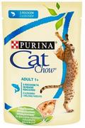 Mokra karma dla kotów - Purina cat chow Cat Chow Łosoś i zielona fasolka saszetka 85g - miniaturka - grafika 1