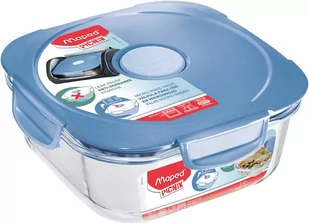 Maped Pudełko lunchowe szklane 1,2 l Maped Picnik Adult niebieskie 870503 - Lunch boxy - miniaturka - grafika 1