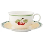 Filiżanki - Filiżanka do kawy ze spodkiem XL Charm & Breakfast French Garden Villeroy & Boch - miniaturka - grafika 1