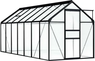 Szklarnia aluminiowa Prolenta Premium antracyt 8,17 m² - Szklarnie ogrodowe - miniaturka - grafika 1