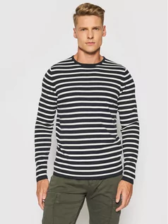 Swetry damskie - Only Sons Sweter Wilston Stripe Crew 22020091 Granatowy Regular Fit - grafika 1