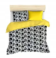Pościel - pościel z polaru 220x220 + 2 poszewki P 307-11 DUO dalmatyńczyk / żółty - miniaturka - grafika 1