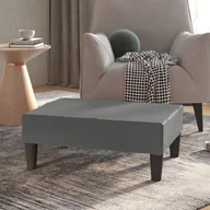 Pufy i podnóżki - shumee shumee Podnóżek kolor szary 78x56x32 cm sztuczna skóra - miniaturka - grafika 1
