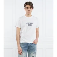 Koszulki męskie - GUESS T-shirt SS CN GUESS EMBRO BO | Regular Fit - miniaturka - grafika 1