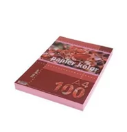 Papier do drukarek - KRESKA L Papier xero A4 160g różowy 100ark - miniaturka - grafika 1