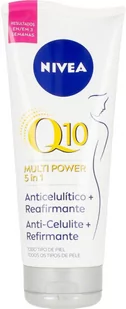 Krem do ciała Nivea Q10+ Multi Power 5 In 1 Anti-Cellulite + Firming Gel-Cream 200 ml (4005900514622) - Balsamy i kremy do ciała - miniaturka - grafika 1