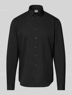 Koszula biznesowa o kroju slim fit z wyhaftowanym logo model ‘Bari’ - Koszule męskie - miniaturka - grafika 1