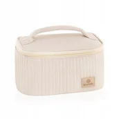 Kosmetyczki, organizery i kuferki - Kosmetyczka STELLA Beżowa Skóra Ekologiczna Uniseks - miniaturka - grafika 1