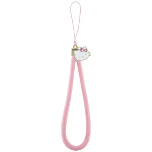 Zawieszka na telefon Hello Kitty Nylon Cord Kitty Head różowy - Etui i futerały do telefonów - miniaturka - grafika 1