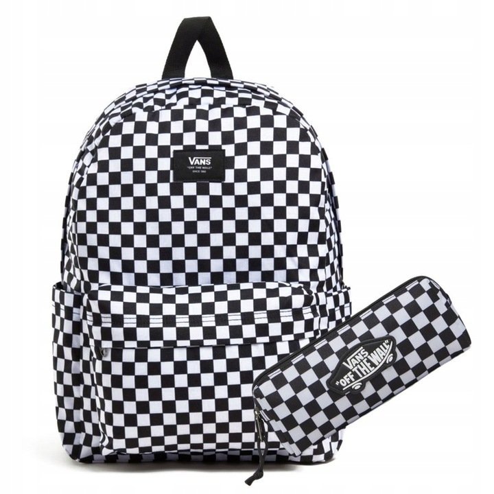 VANS ZESTAW 2W1 PLECAK + PIÓRNIK VANS DESKA OLD SKOOL BLACK SZACHOWNICA