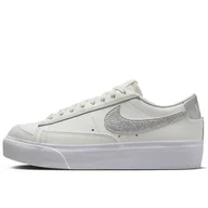 Buty sportowe damskie - Buty Nike Blazer Low DQ7571-101 - białe - miniaturka - grafika 1