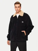 Kurtki męskie - Quiksilver Kurtka przejściowa DNA Sherpa Harrington EQYJK04064 Czarny Regular Fit - miniaturka - grafika 1