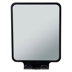 Lustro kosmetyczne z wieszakiem 14x19.5 cm Quadro Black – Wenko - Lustra - miniaturka - grafika 1