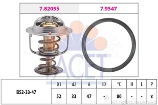 Termostat, płyn chłodzący Facet 7.8205 - Termostaty - miniaturka - grafika 1