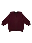 Bluzy dla chłopców - Chłopięca bluza bomberka ze stójką bordowa Nicol,r.68 - miniaturka - grafika 1