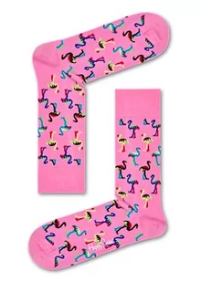 Happy Socks Flamingo, kolorowe i zabawne, Skarpety dla kobiet i mężczyzn, Różowy (36-40) - Skarpetki damskie - miniaturka - grafika 1