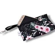 Etui na klucze - Etui na klucze etui na telefon saszetka portfelik kwiaty - miniaturka - grafika 1