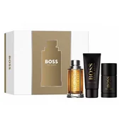 Zestawy perfum męskich - Hugo Boss Boss The Scent For Man zestaw woda toaletowa spray 100ml + żel pod prysznic 100ml + dezodorant sztyft 75ml - miniaturka - grafika 1
