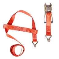 Pasy transportowe - Pas transportowy z napinaczem i szelką 5t 5000kg 50mm 3m amio-03317 - miniaturka - grafika 1