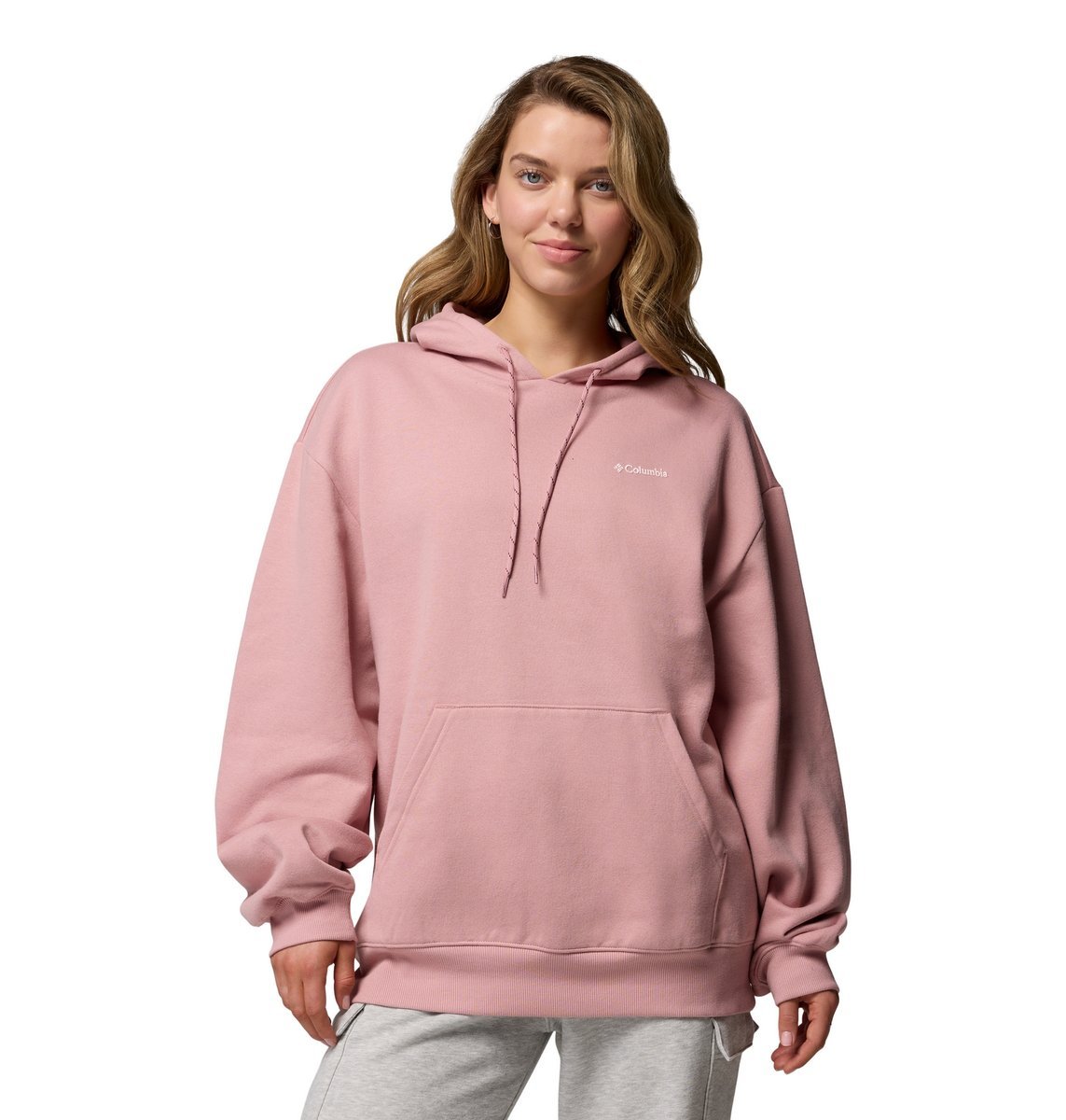 Bluza z kapturem damska Columbia ALDERMORE różowa 2123001659 r XL