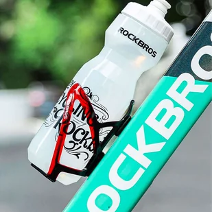 Koszyk na bidon napój butelkę wodę uchwyt rowerowy do bidonu RockBros Czerwony - Akcesoria rowerowe - miniaturka - grafika 9