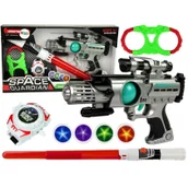 Zabawki militarne - Zestaw wojownika kosmosu Leantoys - miniaturka - grafika 1