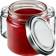 Pojemniki kuchenne - Słoiki na przetwory Lerma 200ml 10 szt. 66mm + wieczka srebrne - miniaturka - grafika 1