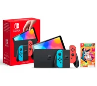 Konsole Nintendo - Nintendo Switch OLED Czerwono-niebieski + Just Dance 2025 - miniaturka - grafika 1