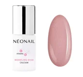 Lakiery hybrydowe - NeoNail MODELING BASE CALCIUM - Kolorowa baza hybrydowa - 7,2 ml - 8622-7 BUBBLY PINK - miniaturka - grafika 1