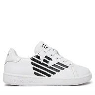 Buty dla chłopców - Sneakersy EA7 Emporio Armani 7Y000001 AF10179 MZ018 Biały - miniaturka - grafika 1