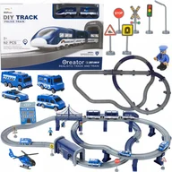 Kolejki i akcesoria - Pociąg Duża Kolejka Elektryczna Policja Auta 92 El - miniaturka - grafika 1