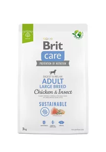 Brit Care Dog Sustainable Adult Large 3 kg Chicken&Insect - Sucha karma dla psów - miniaturka - grafika 1