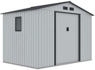 Altany ogrodowe - Domek na narzędzia HUDSON 9x6 Light Grey - miniaturka - grafika 1