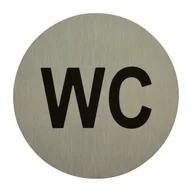 Akcesoria do drzwi - Oznaczenie WC ANO 75 mm inox - miniaturka - grafika 1