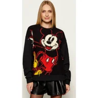 Swetry damskie - Desigual Sweter HELLO MICKEY Desigual x Disney Relaxed fit - miniaturka - grafika 1