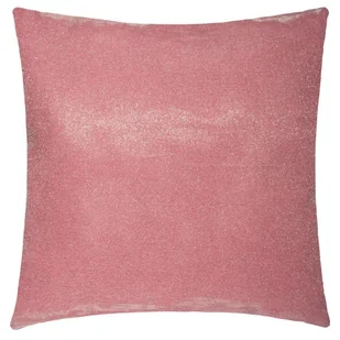 Atmosphera Poduszka ozdobna LUREX 39 x 39 cm kolor różowy 158786 - Poduszki dekoracyjne - miniaturka - grafika 1