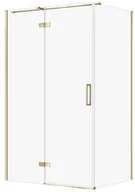 Kabiny prysznicowe - Cersanit Kabina PRYSZNICOWA CITY Z ZAWIASAMI ZŁOTA 120X90X195 LEWA TRANSP - miniaturka - grafika 1