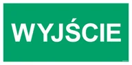 Systemy ekspozycyjne i znaki informacyjne - AC087 WYJŚCIE, KS - FOLIA PODŁOGOWA FOTOLUMINESCENCYJNA; (1000X500MM) - miniaturka - grafika 1