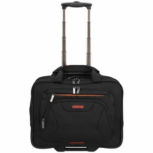 American Tourister AT Work Walizka biznesowa 44 cm przegroda na laptopa black/orange - Walizki - miniaturka - grafika 1