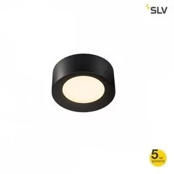 SLV Fera lampa sufitowa LED, 20 cm czarna matowa - Lampy sufitowe - miniaturka - grafika 1